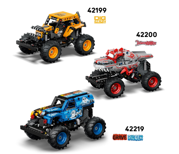 LEGO Technic 42220 Monster Jam Sparkle Smash z napędem pull-back - 1473446 - zdjęcie 4